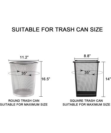 3 Gallon Clear Bathroom Trash Bags - 100 Count | Small Office & Home Garbage Bag Liners - Buy Online on GoSupps.com