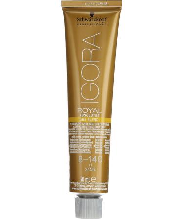 Schwarzkopf IR Absolutes Age Blend 8-140 Hellblonde and Beige Hair Color 60ml - Pack of 1 - Buy Online on GoSupps.com