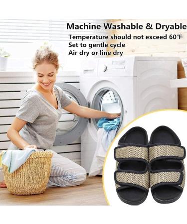 QDCZDQ Diabetic Sandals Extra Wide Width Open Toe Adjustable Walking Shoes for Women with Swollen Feet - Kaki - Size 5 US - Buy Online on GoSupps.com