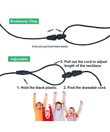Chew Necklace Set for Sensory Kids - 4PCS Silicone Autism Chew Necklaces for Biting Needs, ADHD, Oral Motor - Boys and Girls - Buy Online on GoSupps.com
