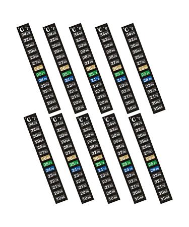 My heart 10 pieces thermometer sticker for aquarium digital thermometer for sticking temperatures thermometer strip degree Celsius up to 1 degree in Celsius 2 degrees in Fahrenheit - Buy Online on GoSupps.com