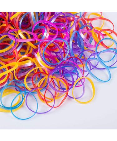 Mini Hair Ties 1000 Pack - Colorful Rubber Hair Bands for Girls | Elastic Small Hair Ties for Daily Hairstyles - Buy Online on GoSupps.com