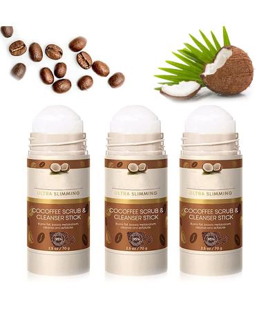 2 in 1 Coconut Coffee Cleansing Stick - Cellulite Cleansing Stick - Say Goodbye to Dimpled Skin
