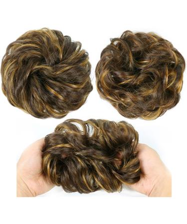 Hair Chignon Synthetic Bun Messy Bun Donut Bun Curly Bun with Elastic Rubber Band Ponytail Extensions Hair Bun for Women Messy Bun Hair Piece (Color : 4) - Buy Online on GoSupps.com