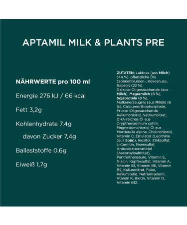 Buy APTAMIL MILK & Plants Pre 800g Powder - Premium International Shipping Available - Buy Online on GoSupps.com