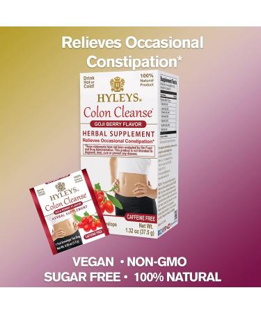HYLEYS Tea Wellness Colon Cleanse Goji Berry - 25 Tea Bags  1 Pack Goji Berry 25 Count (Pack of 1) - Buy Online on GoSupps.com