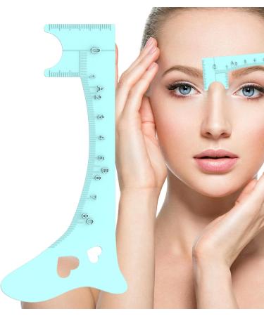 Shakven Eyebrow Measuring Tool Soft Silicone Eye Liner Guide Eyebrow Shaping Ruler Quick Eye Makeup Tool Reusable Eye Makeup Aid for Women Girls Blue - Buy Online on GoSupps.com