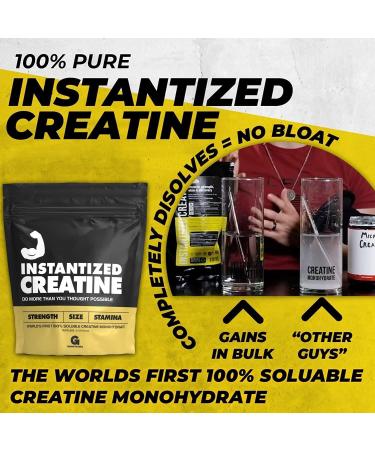 Instantized Creatine Monohydrate | 100% Soluble | Strength, Performance, Muscle Building | 30 Servings - Buy Online on GoSupps.com