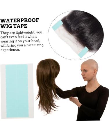 DOITOOL 5 Sheets Double-sided Tape Hair Extension Holder Wig Tape for Hair Double Sides Tape Invisible Tape Double Side Tape Waterproof Tape Water Proof Adhesive Supplies 2X0.5X0.1CM Blue - Buy Online on GoSupps.com