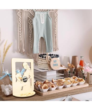 Moncap Pregnant Mama Bump Photo Frame - Wood Ultrasound Sonogram Frame | Perfect Gift for Expectant Mothers & New Parents - Buy Online on GoSupps.com