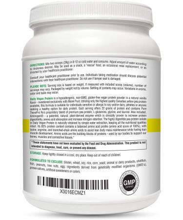 Organic Yellow Pea Protein Vanilla - 20 Servings (NEW BIGGER SIZE) | 22g Protein, Sugar Free, 8g Fiber, Amino Acid Score 100 - Buy Online on GoSupps.com