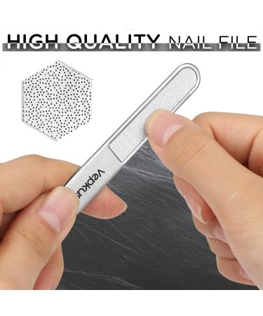 Vepkuso Nail Clippers for Seniors Wide Jaw Fingernail Clippers and Angled Head Toenail Clippers for Thick Nail Stainless Steel Professional Nail Cutter with File for Men Women&Pregnant Sliver - Buy Online on GoSupps.com