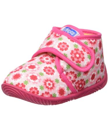 Chicco Unisex Kid's Polacchino Taxo Polish Slipper 12.5 UK Child Pink Flowers