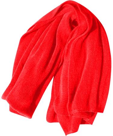 Winter Scarf Women | Black Knitted Scarf with Wool Flowers & Buttons | Triangular Hooded Scarf - One Size Red - Buy Online on GoSupps.com
