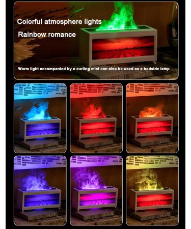 Buy Essential Oil Flame Diffusers & Humidifiers - Aromatherapy Diffuser with 7 Color Modes Timer & Auto Shutdown - 150ml White Aroma Diffuser for International Shipping - Buy Online on GoSupps.com