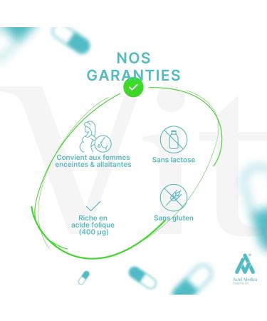 Folic Acid Capsules for Pregnancy and Breastfeeding 96 Capsules 3 Month Treatment Vitamin B9 - Buy Online on GoSupps.com