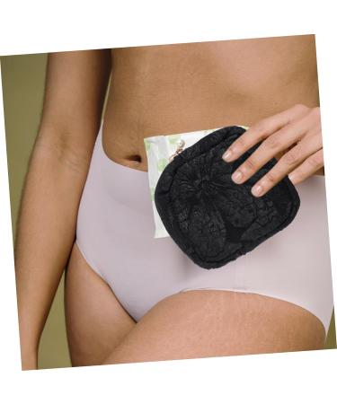 Healeved 12pcs Sanitary Napkin Storage Bag Storage Bag Zipper Period Pouch Large Wallets for Women Extra Capacity Napkin Storage Bags Portable Girl Carry Grocery Bag Cotton Linen Blackx12pcs 11x11x3cmx12pcs - Buy Online on GoSupps.com