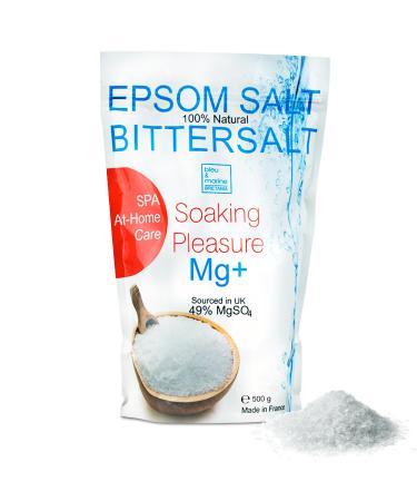 Bleu & Marine Bretania - Bittersalz Epsom Salz Baden 500g |Natural magnesium -rich mineral |Improves health & relaxation |Ideal for foot and full baths multi-colored - Buy Online on GoSupps.com