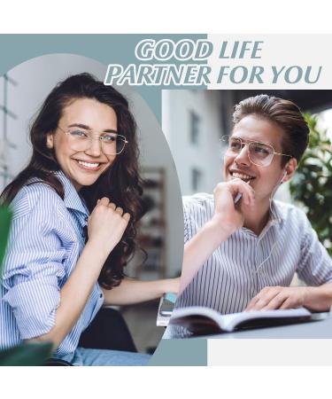 Buy LINVO Vintage Aviator Glasses - Classic Metal Frame Stylish Non-Prescription Glasses for Men & Women - Black Fake Glasses - Buy Online on GoSupps.com