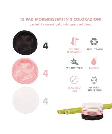 12 Bamboo-Soft Reusable Facial & Eye Makeup Remover Scarves + Washing Bags | Eco-Friendly Enooso - Buy Online on GoSupps.com