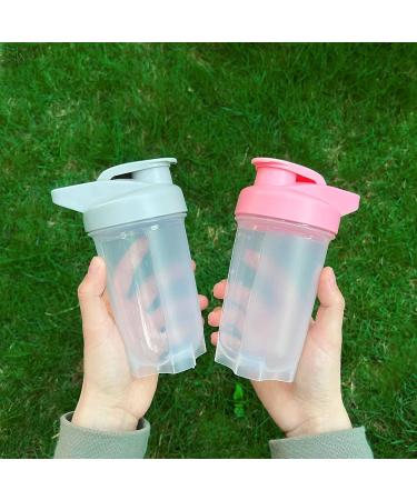 Buy Yayoung 300ml Leakproof Protein Shaker Bottle - BPA Free Fitness Mixer for Protein Shakes (White & Pink 2-Pack) | Ideal for Smooth Whey Protein Blends - Buy Online on GoSupps.com