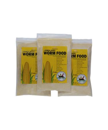 Worm Basics Cornmeal Worm Food w/ Azomite Trace Minerals by The Worm Ferm 3lbs