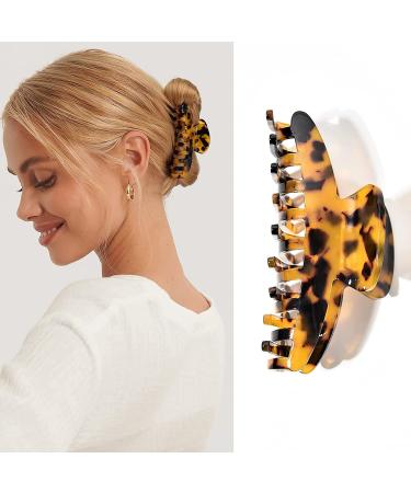 3 Pack Big Claw Clips - Tortoise Shell Jumbo Hair Clips for Thick Hair - Strong Hold Leopard Print French Design - Women's Hair Accessories - Buy Online on GoSupps.com