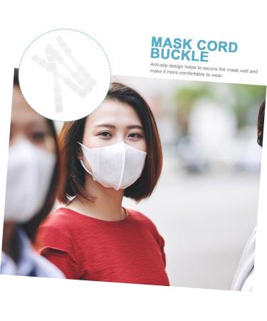SOLUSTRE 10 Pcs Mask Hook Earrings Buckle - Silica Gel White Extension for Comfort & Style | International Shipping Available - Buy Online on GoSupps.com