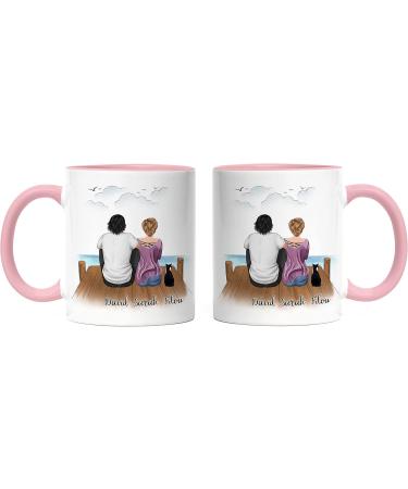 Personalized Pink Cat Cup for Cat Lovers - Perfect Gift for Couples & Cat Owners - Buy Online on GoSupps.com