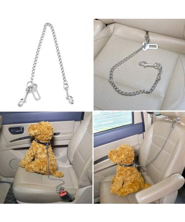 Acungji 304 Stainless Steel Dog Safety Belt | Bite-Resistant Car Harness for Dogs & Cats | 85cm Durable Pet Leash - Buy Online on GoSupps.com