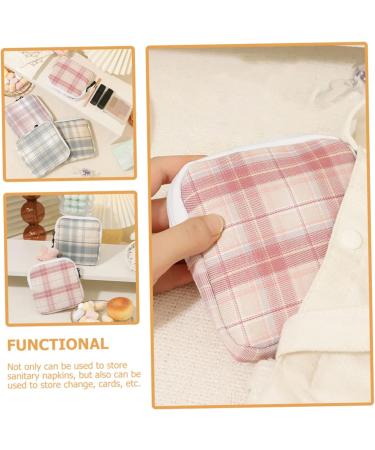 Zerodeko Mini Storage Bag Set - 4 Travel Menstrual Bags for Tampons | Sweet Square Design & Compact Wallet - Buy Online on GoSupps.com
