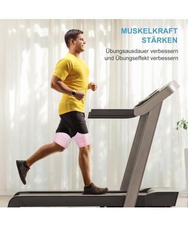 Compression Thigh Bandage for Men & Women - Ventilated Non-Slip Support for Muscle Tears - 2 Pack XL Pink - Buy Online on GoSupps.com