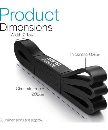Assisted Pull Up Bands - Natural Latex Resistance Training Bands (Medium Black) - Buy Online on GoSupps.com
