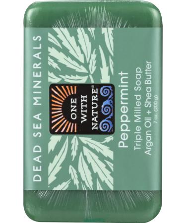 ONE WITH NATURE Dead Sea Hemp Bar Soap - 7 OZ | Natural Moisturizing Soap for Healthy Skin - Buy Internationally - Buy Online on GoSupps.com