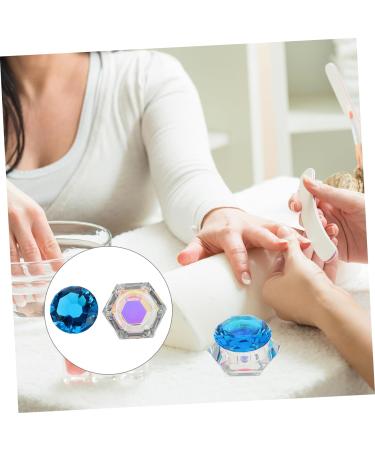 minkissy 3pcs Nail Art Crystal Cup Nails Glass Dish Lid Bowl Cup Nail Liquid Cup Mini Crystal Bowl Vitroleros Para Mini Pen Washing Bucket Equipment Mix White Crystal 6.5x6.5cmx3pcs Lake Bluex3pcs - Buy Online on GoSupps.com