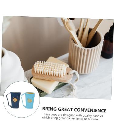 STOBAZA 6 Pcs Kids Toothbrush Cup Holder Set - Unbreakable Cartoon Mouthwash Cups for Bathroom - Lightweight Toothpaste Tumblers in Assorted Colors - Buy Online on GoSupps.com