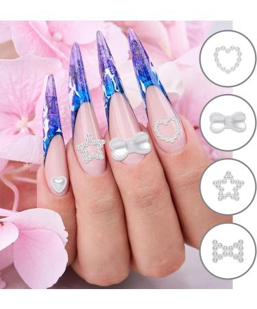 600 PCS Assorted 3D Heart Nail Charms for Acrylic Nails - Nail Gems & Charms for DIY Nail Art - Buy Online on GoSupps.com