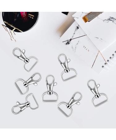 40PCS Premium 1 Inch Silver Swivel Snap Hooks for Lanyard & Sewing Projects - Buy Online on GoSupps.com
