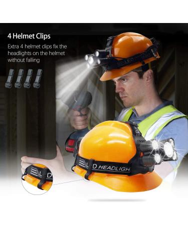 KJLAND 12000 Lumen Ultra Bright 5 LED Headlamp | USB Rechargeable Waterproof Headlight for Camping, Hiking, Fishing | Zoomable Flashlight with 4 Modes - Buy Online on GoSupps.com