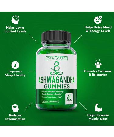 Atlantis Nutrition Testosterone Booster 60 Gummies + Ashwagandha 60 Gummies - Buy Online on GoSupps.com