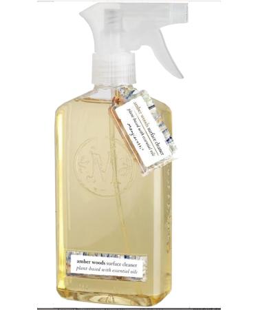 Natural Surface Cleaner Plant-Based Concentrated Liquid Household Cleanser 14-Ounce Amber Woods