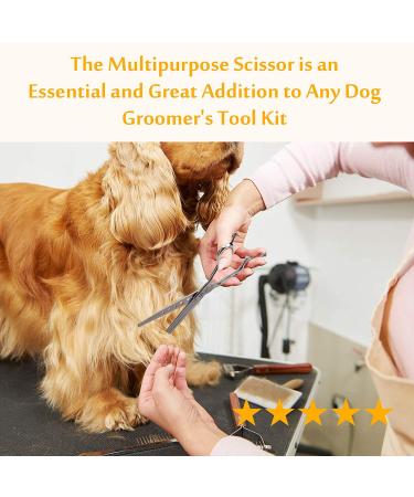 JASON 7 Multipurpose Dog Grooming Scissors - Cutting, Thinning, Blending & Texturizing Shears | JP 440C Japanese Steel - Buy Online on GoSupps.com