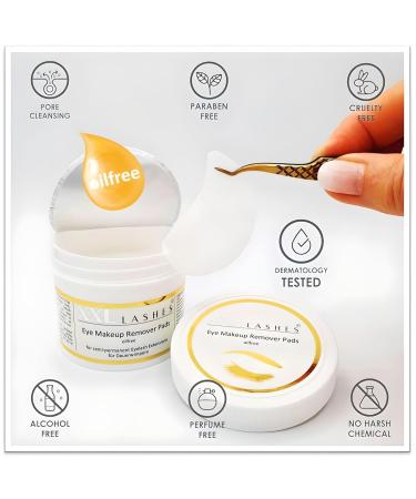 Buy XXL Lashes Protein Remover Pads - Lint-Free Pre-Moistened Makeup Remover for Eyelash & Brow Extensions (75 pcs) - International Shipping Available - Buy Online on GoSupps.com