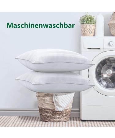 Cozsinoor 80x80 cm Comfort Pillow Set | Ergonomic Washable Bed Pillows for Side & Back Sleepers | Best for Neck Pain Relief - Buy Online on GoSupps.com