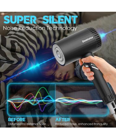 110000 RPM High-Speed Hair Dryer for Curly Hair - 1400W Low Noise Iconic Quick Drying with Diffuser & Nozzle - Negative Ion Technology | Perfect Gift - Buy Online on GoSupps.com