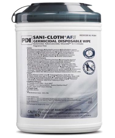 PDI Sani-Cloth AF3 Wipes X-Large 7-1/2 x 15