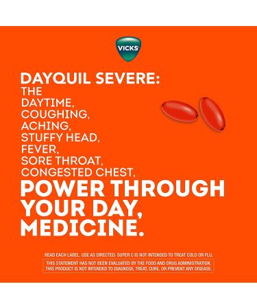 Vicks DayQuil & Super C Pack - Max Strength Cold & Flu Relief with Vitamin C & B - Herbal Extracts, 52 Count - Buy Online on GoSupps.com