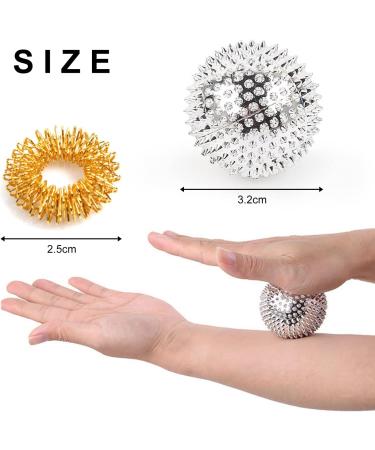 Buy 2-Piece Magnetic Acupressure Balls & Massage Rings | Hand Massager & Mini Finger Massage Device International Shipping Available - Buy Online on GoSupps.com