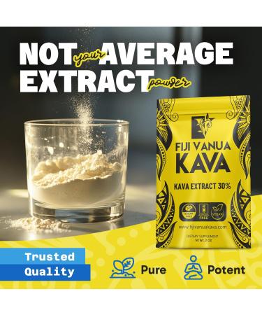 Fiji Vanua Kava 30% Kava Extract Powder High-Potency Water-Soluble Kava Drink Powder 2 oz - Buy Online on GoSupps.com