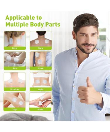 TENS Unit Replacement Pads | 20PCS 2x2 Reusable Electrode Pads for Electrotherapy | Self-Adhesive Electrode Patches - International Shipping Available - Buy Online on GoSupps.com